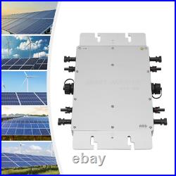 1400W Solar Micro Inverter Grid Tie MPPT Pure Sine Wave DC to AC 110V Waterproof