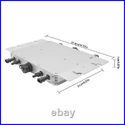 1400W Waterproof Grid Tie Inverter DC54V to AC160V MPPT Pure Sine Wave Inverters