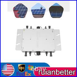 1400W Waterproof Solar Micro Inverter Grid Tie MPPT Pure Sine Wave DC to AC 110V