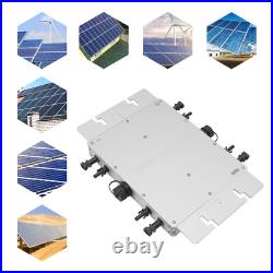 1400W Waterproof Solar Micro Inverter Grid Tie MPPT Pure Sine Wave DC to AC 110V