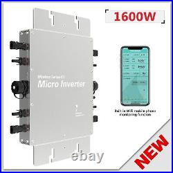 1600W 4 Channels MPPT Micro Grid Tie Solar Inverter Power Converter IP65 LLC PWM