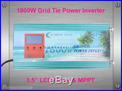 1800W Grid Tie Inverter 28V-48V DC/110V AC With LCD Meter & MPPT For Solar Panel