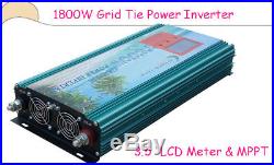 1800W Grid Tie Inverter 28V-48VDC/110VAC With LCD & MPPT Charger For Solar Panel