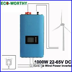 1KW 1000W 22V-65V DC Wind Power Inverter 110V AC For Grid Tie Wind Turbune Kit