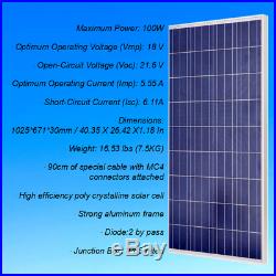 1KW 1000W Grid Tie Solar System Kit 10100W Solar Panel +1000W Inverter
