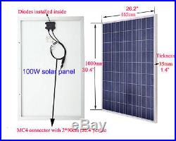 1KW Grid Tie System 10x 100W Solar Panel Kit With 1000W Pure Sine Wave Inverter