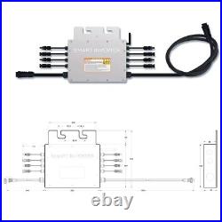 1x Grid Tie Durable Inverter Inverter Solar Inverter IP65 Waterproof Control