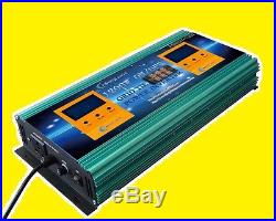 2 IN 1 on/off 1200W Grid tie power inverter DC 28V-48V to AC 110V, LCD, MPPT, solar