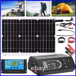 2000W Complete Solar Power Generator Battery Pack Portable Home 110V Grid System