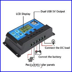 2000W Complete Solar Power Generator Battery Pack Portable Home 110V Grid System