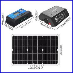 2000W Complete Solar Power Generator Battery Pack Portable Home 110V Grid System