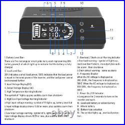 2000W Complete Solar Power Generator Battery Pack Portable Home 110V Grid System