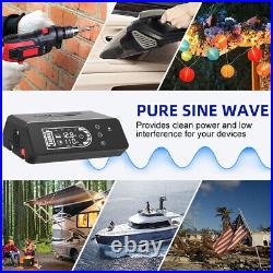 2000W Complete Solar Power Generator Battery Pack Portable Home 110V Grid System