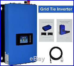 2000W Grid Tie Inverter with Power Limiter MPPT Stackable DC45-90V to AC190-260V