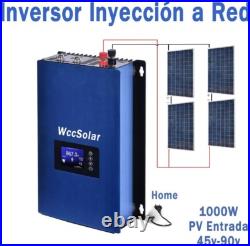 2000W Grid Tie Inverter with Power Limiter MPPT Stackable DC45-90V to AC190-260V