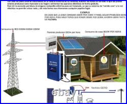 2000W Grid Tie Inverter with Power Limiter MPPT Stackable DC45-90V to AC190-260V