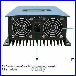 2000W Grid Tie Inverter with Power Limiter MPPT Stackable DC45-90V to AC190-260V