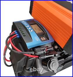 2000W MPPT Solar Generator, Portable Solar Battery Box w Inverter, USB, 12V