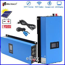 2000W MPPT Solar Grid Tie InverterLimiter/Wifi Port DC 45-90V To 220V PV Kit US