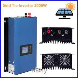 2000W On Grid Tie Inverter with Limiter Solar Panels Battery Wi-Fi Port optional