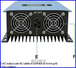 2000W Solar On Grid Tie Inverter with Limiter Sensor MPPT DC45-90V to AC190-260V
