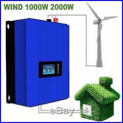 2000W Wind Power Turbine Grid Tie Inverter For AC 220V DC45V-90V Wind System