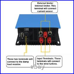 2000W Wind Turbine On Grid Tie Inverter Pure Sine Wave 45-90VDC 110V/ 220VAC