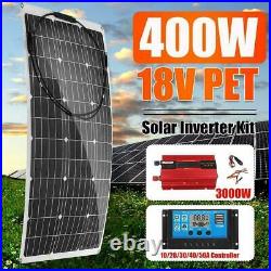 220v Solar Power System 400w Solar Panel Battery Charger 220v/3000w Inverter Kit
