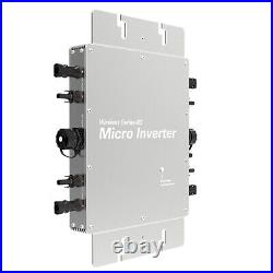 2400W 4 Channels MPPT Micro Grid Tie Solar Inverter Power Converter IP65 LLC PWM