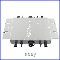 2400W 4 Channels MPPT Micro Grid Tie Solar Inverter Power Converter IP65 LLC PWM