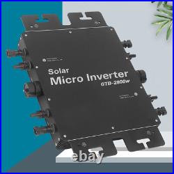 2800W 230V Solar Grid Tie Inverter MPPT Power Micro Inverter WiFi Control IP65