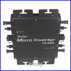 2800W 230V Solar Grid Tie Inverter MPPT Power Micro Inverter WiFi Control IP65