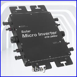 2800W 230V Solar Grid Tie Inverter MPPT Power Micro Inverter WiFi Control IP65