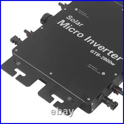 2800W MPPT Solar on Grid Tie Micro Inverter 240V or 120V Built-in WiFi APP Mon