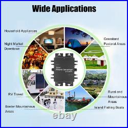 2800W MPPT Solar on Grid Tie Micro Inverter 240V or 120V Built-in WiFi APP Mon