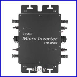 2800W MPPT Solar on Grid Tie Micro Inverter 240V or 120V Built-in WiFi APP Mon