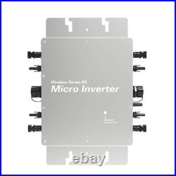 2800W Solar Pure Sine Wave Grid Tie Inverter Power Converter APP Control IP65