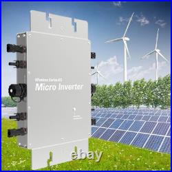 2800W Solar Pure Sine Wave Grid Tie Inverter Power Converter APP Control IP65