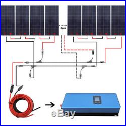 2KW Home Power Solar System 12x 150W Solar Panel & 2000W Grid Tie Inverter 220V