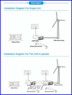 2KW Wind Grid Tie Inverter with Power Limiter DC45-90V for 3 Phase 48V Wind Turbine