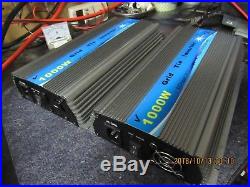 2ea 1000W Grid Tie Inverter DC10.8-30V to AC110V Solar Pure Sine Wave Inverter