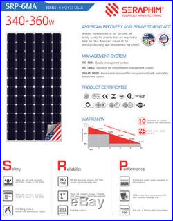 3.4 KW Micro Inverter Grid Tie Solar Panel System Seraphim Solar Enphase IQ7+