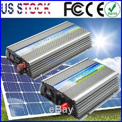 300/500/600/1000W Mirco Grid Tie Inverter For Solar Panel Pure Sine Wave W/ Cord 