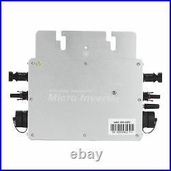 300/600/1200/1600W MPPT Solar Grid Tie Micro Inverter Waterproof Sine Wave White