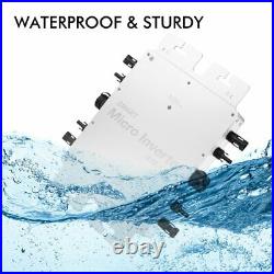 300/600/1200W MPPT Waterproof Solar Grid Tie Micro Inverter DC to AC 220V Power