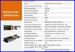 300-700W Grid Tie Inverter DC34-46V to AC230V for 36V Solar Panel Micro Inverter