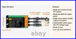 300-700W Grid Tie Inverter DC34-46V to AC230V for 36V Solar Panel Micro Inverter