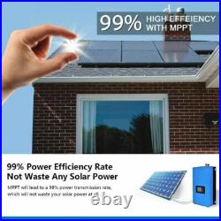 3000W Grid Tie Inverter with Power Limiter MPPT Stackable DC45-90V to AC190-260V