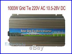 300W 500W 1000W grid tie power inverter for solar panel 10.5-28v DC 220V/110V AC
