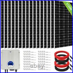 3KW 4KW Grid Tie Solar Panel System 195W Mono Solar Panel & 5KW Inverter Home